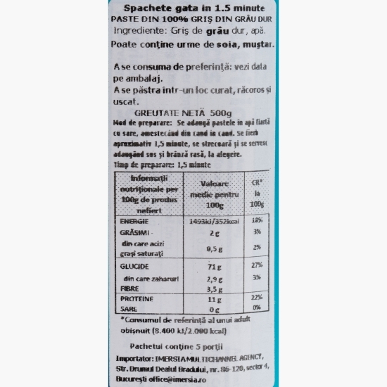 Paste Spaghetti 500g