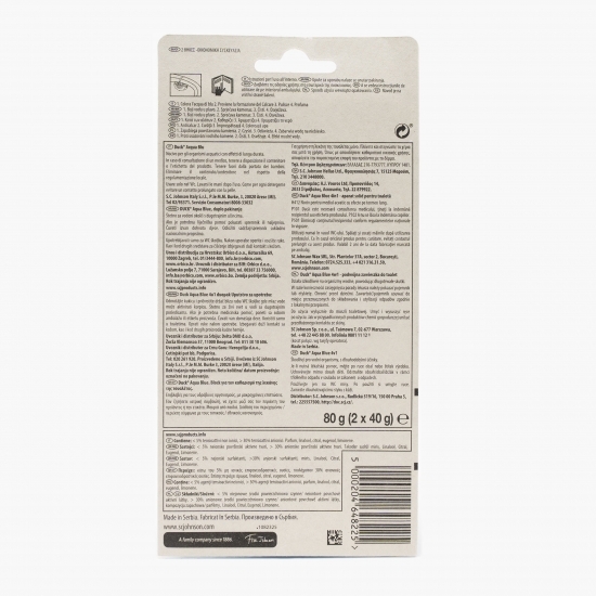  Aparat pentru toaletă Aqua blue 2x40g