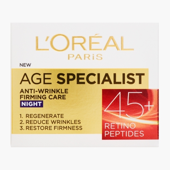 Cremă de noapte antirid, cu efect de lifting 45+ Age Specialist 50ml