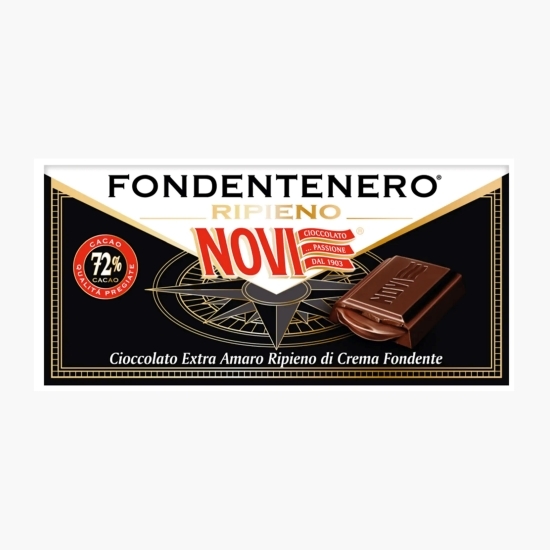 Ciocolată extra amară cu umplutură 72% cacao 105g
