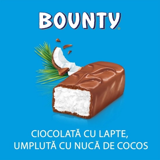 Baton cu cocos învelit în ciocolată cu lapte 2x28.5g