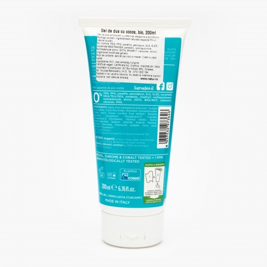 Gel de duș bio cu cocos 200ml