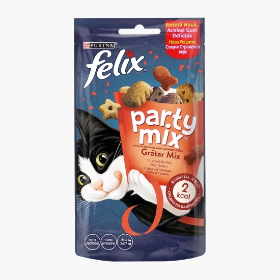 Recompense pentru pisici, 60g, Mixed Grill cu vită, pui, somon