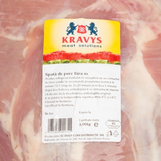 Spată de porc fără os 3kg