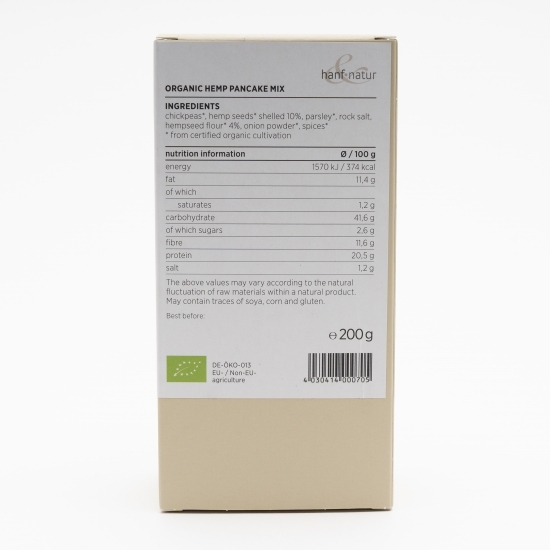 Amestec din cânepă eco pentru clătite, burger și falafel 200g