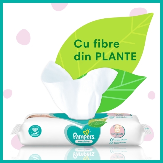 Șervețele umede pentru bebeluși, Sensitive, 4x52 buc