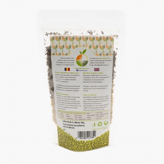 Cafea verde măcinată cu mentă 100g 