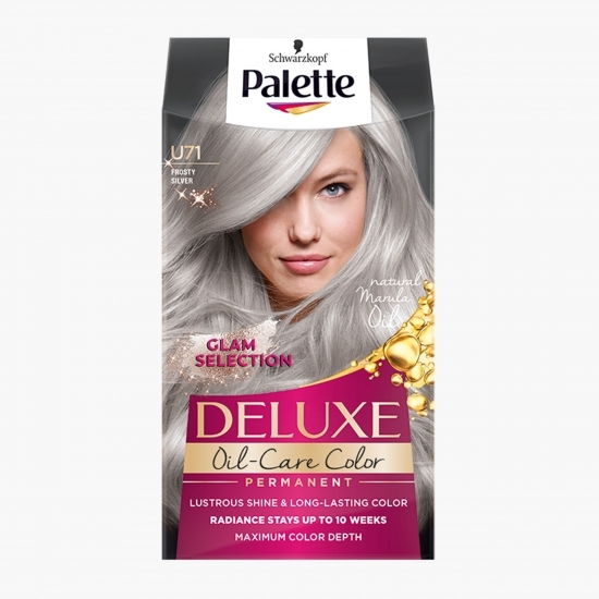 Vopsea de păr permanentă Deluxe Oil-Care Color, U71 argintiu înghețat, 135ml