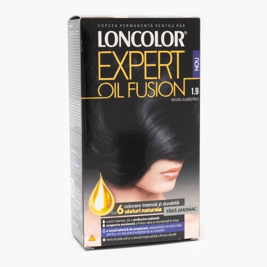 Vopsea permanentă pentru păr Expert Oil Fusion 1.9 Negru albăstrui 100ml