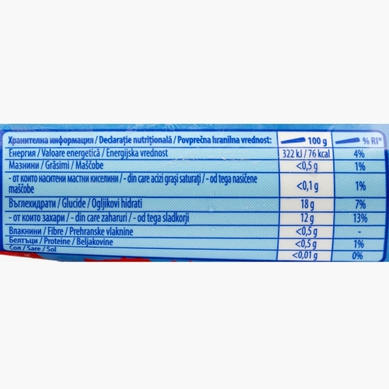 Înghețată pe bază de apă cu aromă de căpșune 99ml
