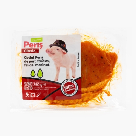 Cotlet de porc fără os, marinat 250g