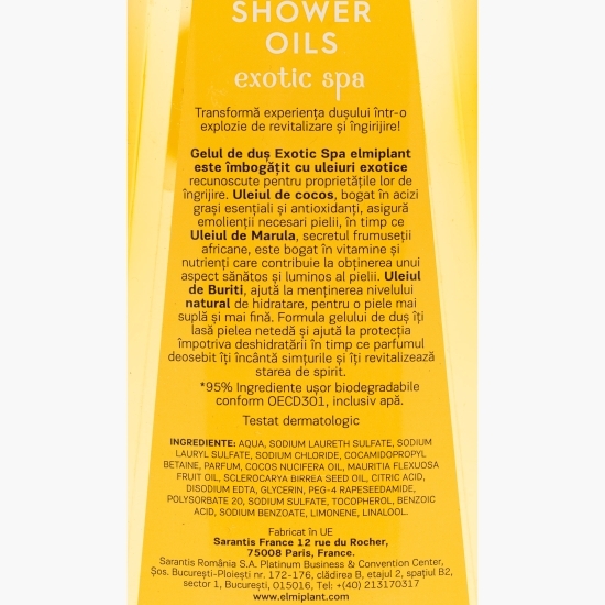 Gel de duș cu uleiuri Exotic Spa 400ml