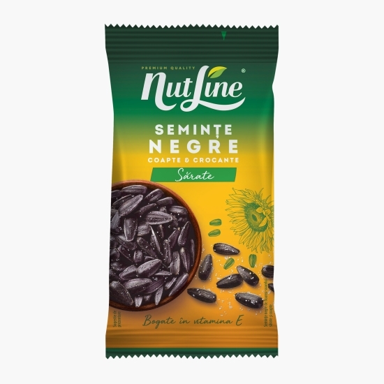 Semințe floarea-soarelui negre cu sare 100g