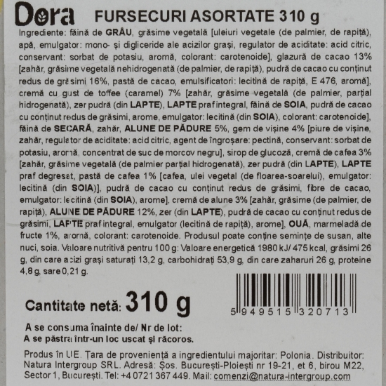 Fursecuri asortate 310g