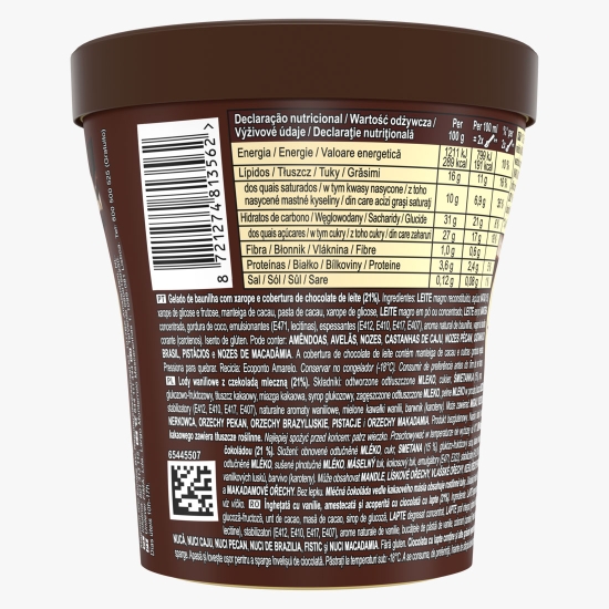 Înghețată Classic cu vanilie și ciocolată cu lapte, 440ml