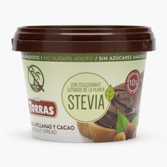 Cremă de ciocolată cu alune, cu Stevia, fără zahăr adăugat 200g