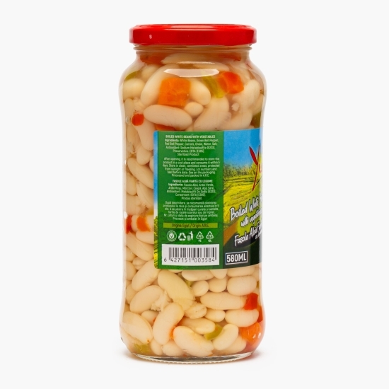 Fasole albă cu legume, 570g