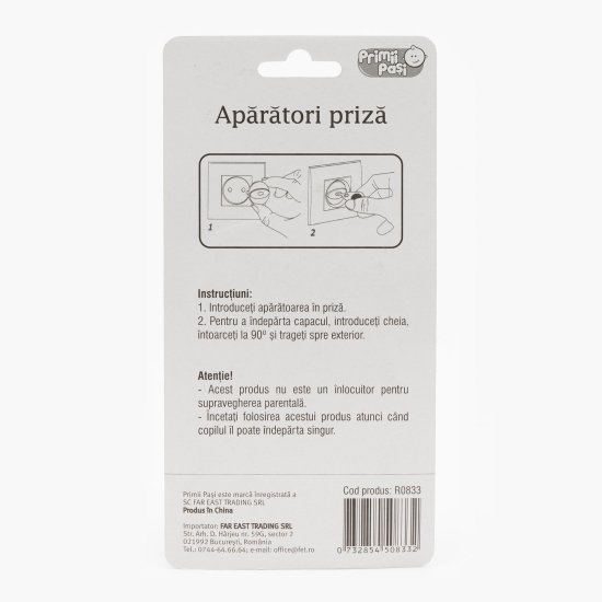 Apărători priză 6 buc + 1 buc cheie