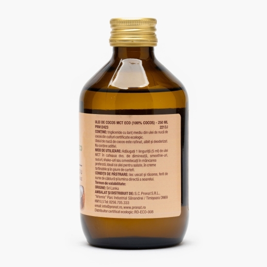 Ulei de cocos MCT eco 250ml