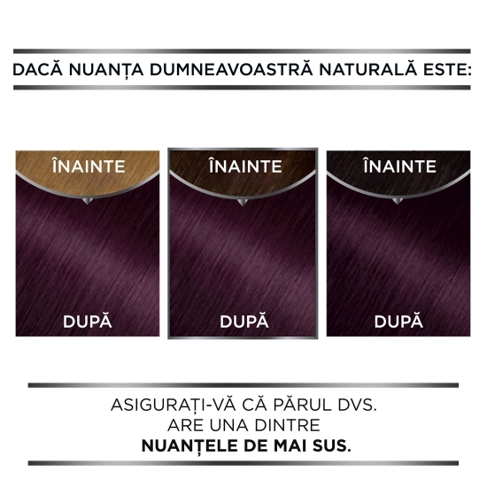 Vopsea de păr permanentă fără amoniac 3.16 Deep violet 112ml