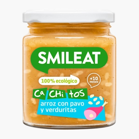 Piure ecologic cu orez, curcan și legume, +10 luni, 230g