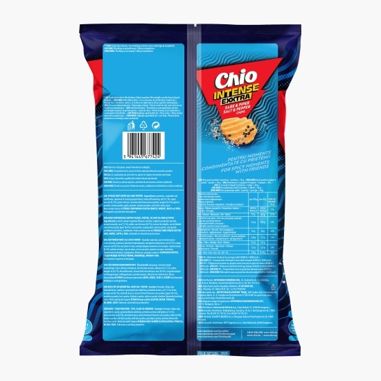Chipsuri Exxtra Intense cu sare&piper 120g