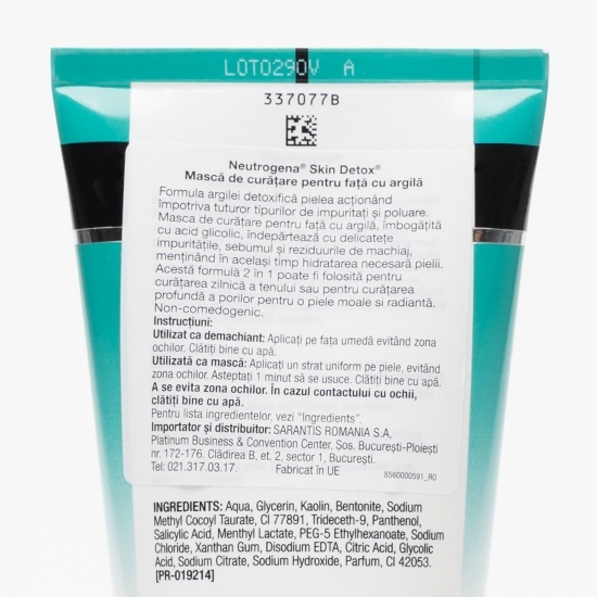 Mască de curăţare pentru față cu argilă Skin Detox 150ml