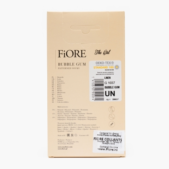 Șosete Bubble Gum 20 den Linen