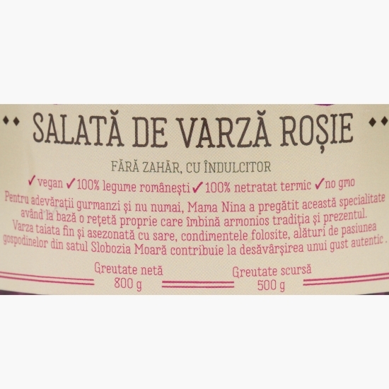 Salată de varză roșie 800g