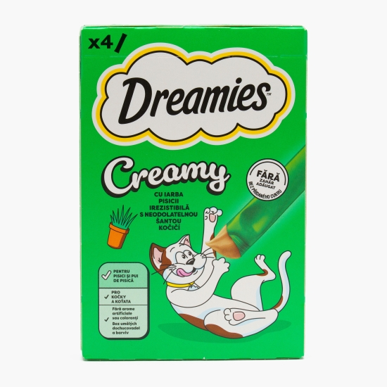 Recompense pentru pisici 4x10g, Creamy cu iarba pisicii 