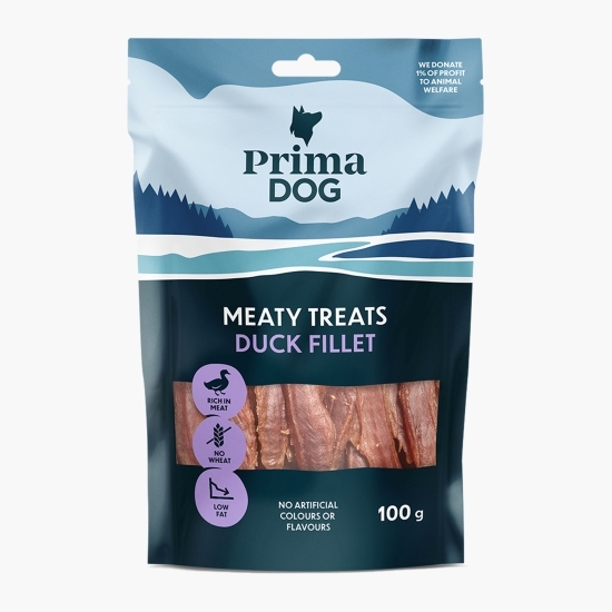 Recompense pentru câini, file de rață, 100g