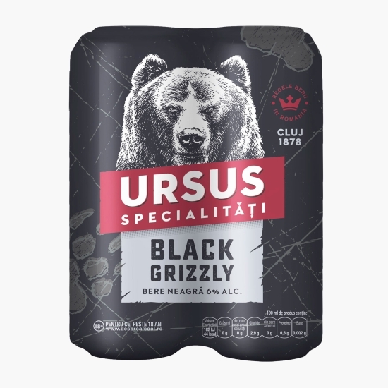 Bere neagră doză 4x0.5l
