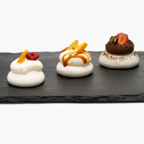 Miniporții cu fructe de pădure, cremă de mascarpone și caramel 80g