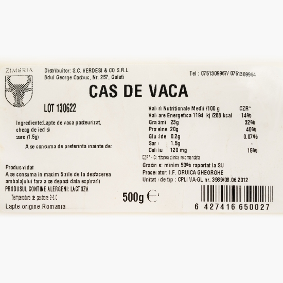 Caș de vacă 500g