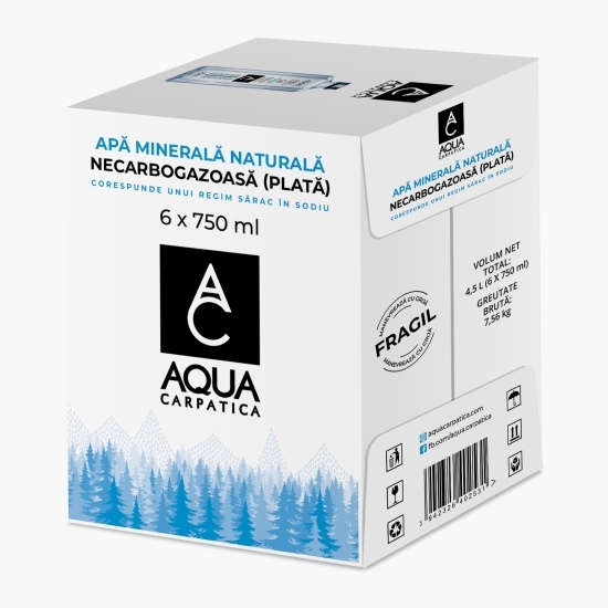 Apa minerală naturală necarbogazoasă sticlă 6x0.75l