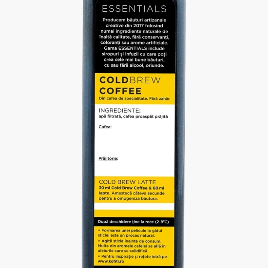 Cold Brew Coffee concentrat, cafea infuzată la rece 0.95l