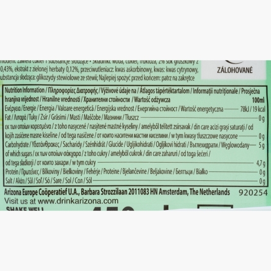 Ceai verde cu miere 0.45l