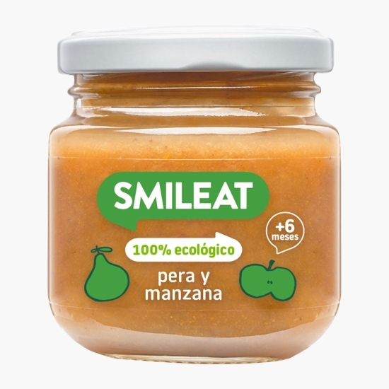 Piure eco din pere, mere și scorțișoară +6 luni, 130g