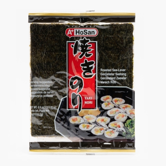 Alge prăjite pentru sushi Yaki Nori 10 foi x 2.5g