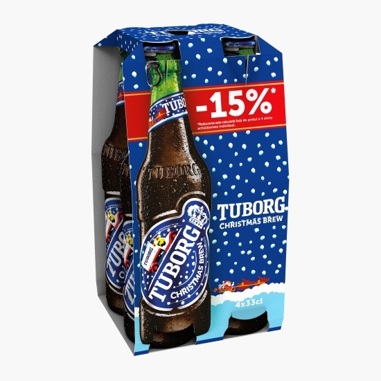 Bere brună pasteurizată Christmas Brew 4x0.33l (-15%)