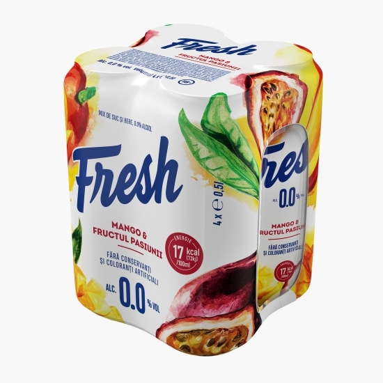 Bere fără alcool mango & fructul pasiunii doză 4x0.5l