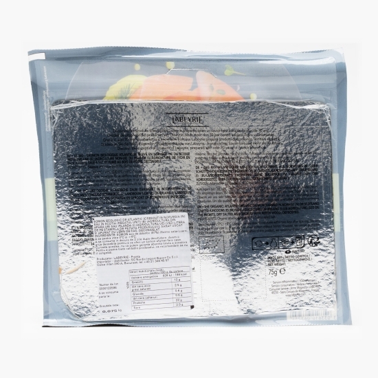Somon ecologic de Atlantic afumat 75g