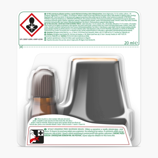 Difuzor de parfum cu uleiuri esențiale Aroma Mist Bujor Alb și Flori de Iasomie, 20ml