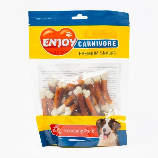 Recompense pentru câini, 300g, oase cu calciu și pui Enjoy Carnivore