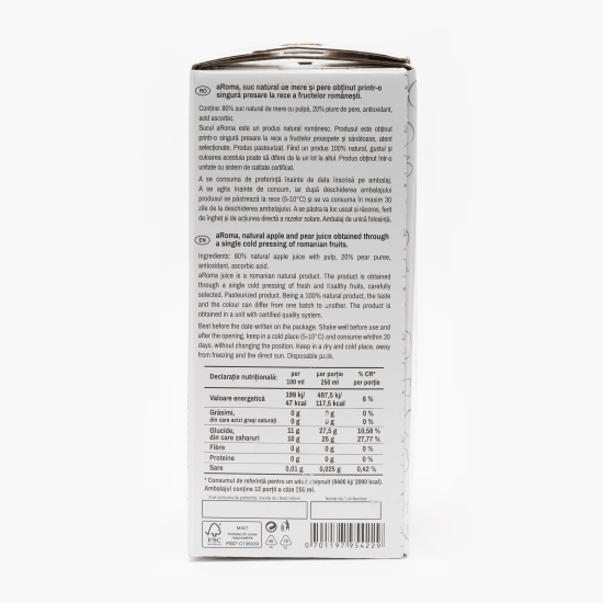 Suc natural de mere și pere 3l