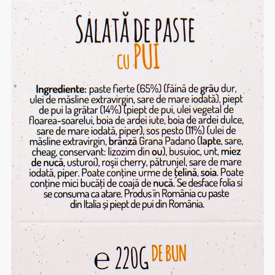 Salată de paste cu pui 220g