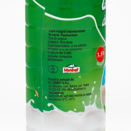 Lapte de capră, 3.5% grăsime 1l