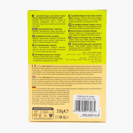 Paste fusilli eco din hrișcă 250g