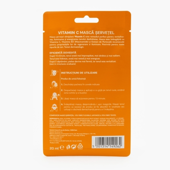 Mască șervețel cu vitamina C, 20ml