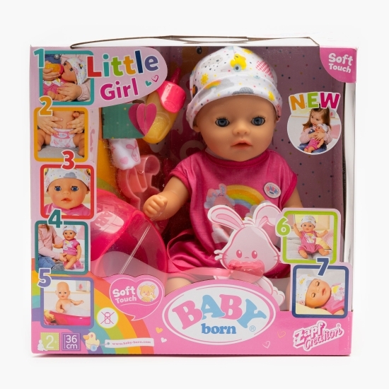 Baby Born Păpușă mică interactivă cu corp moale 36cm 2+ ani